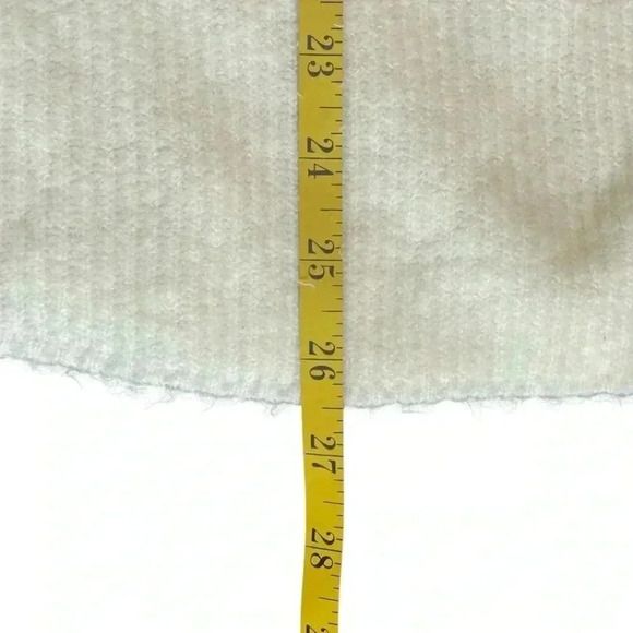 LOFT Ivory Soft Turtleneck Sweater Small Stretch Oversized Comfy Office Neutral - Picture 6 of 8